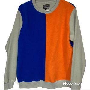 Vintage Men’s Sweater 90’s Colour Block Size S/P Massive Outdoor Supply 🔥